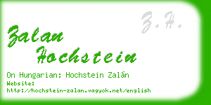 zalan hochstein business card